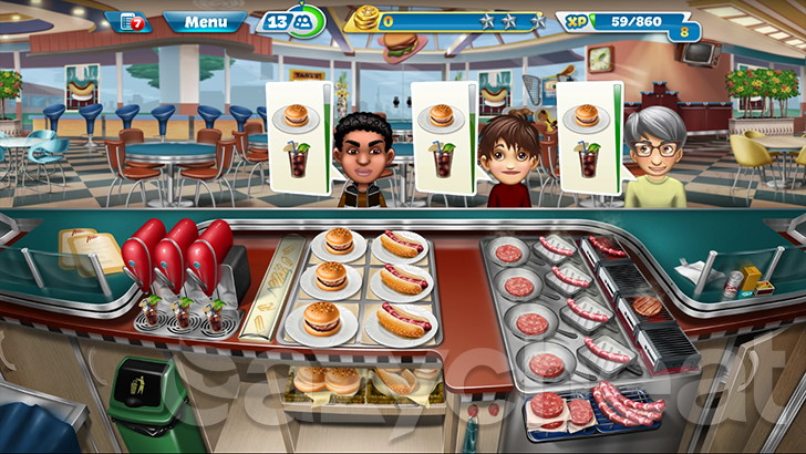 easiest way to get diamonds in cooking fever