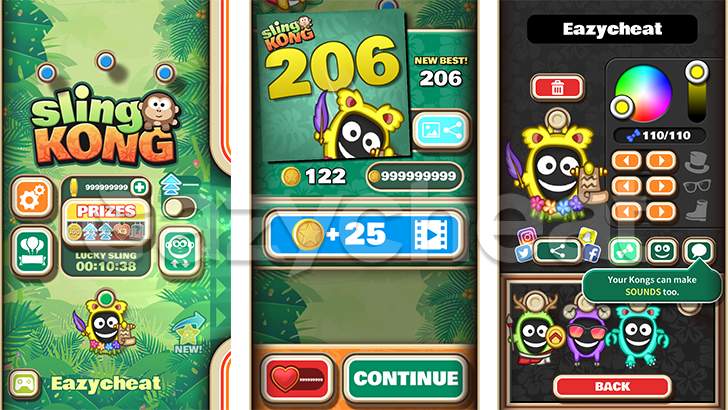 Easy cheat. Sling Kong. Protostar Sling Kong. Sling Kong рекорды. Sling Kong редкие персонажи.