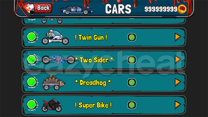 cheats for zombie highway 2
